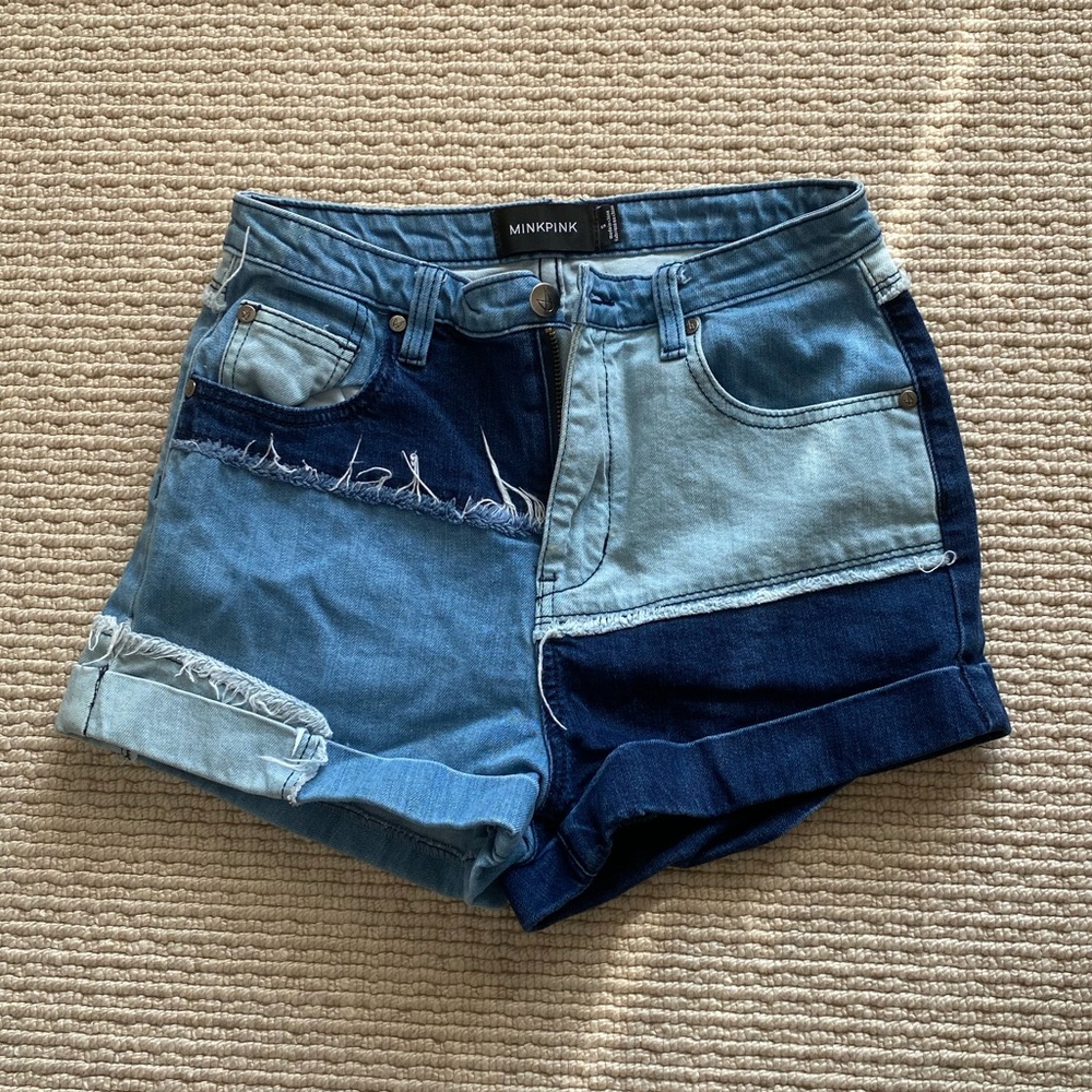 Mink Pink Blue Jean Shorts